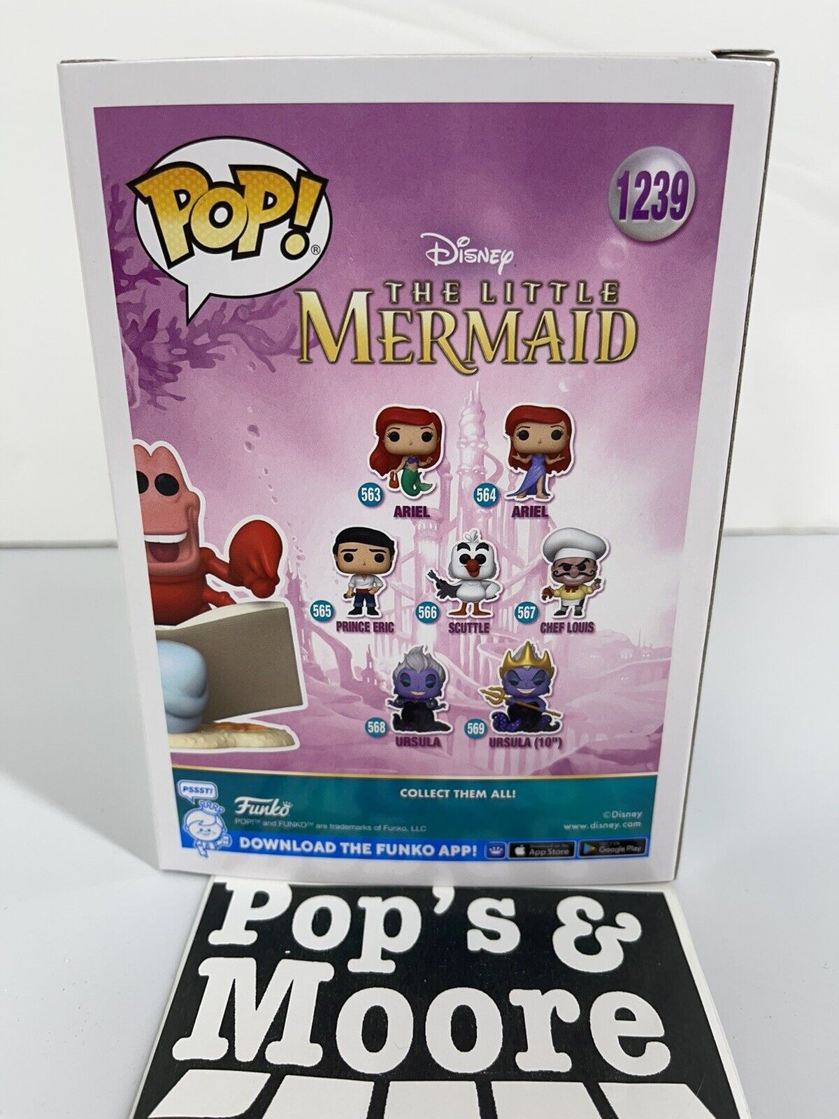 Funko Pop! The Little Mermaid: Sebastian 1239 Exclusive Vinyl Figure Brand New