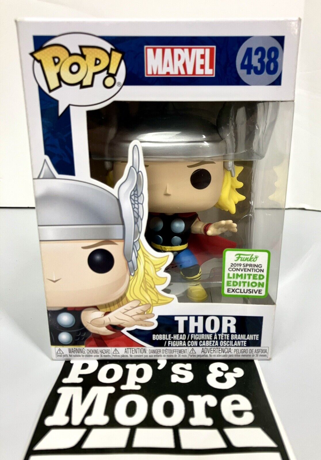 Funko Pop! Marvel: Thor 438 Exclusive Vaulted Figure W/Box damaged & Protector 