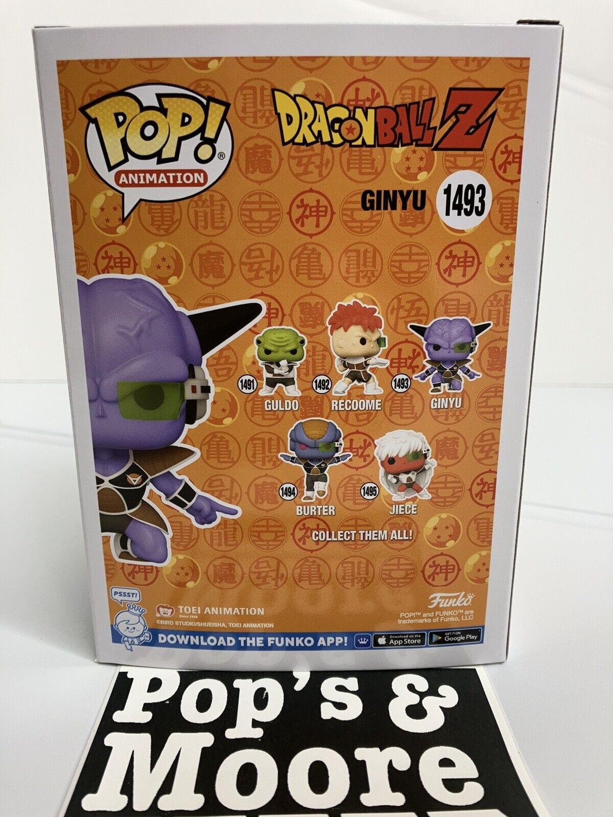 Funko Pop! Dragon Ball Z: Ginyu 1493 Exclusive Limited Edition Figure Brand New