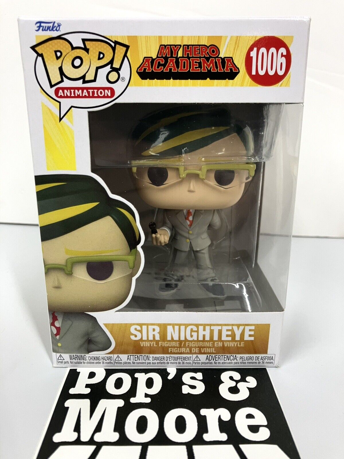 Funko Pop! My Hero Academia: Sir Nighteye 1006 Vinyl Figure With Damaged Box