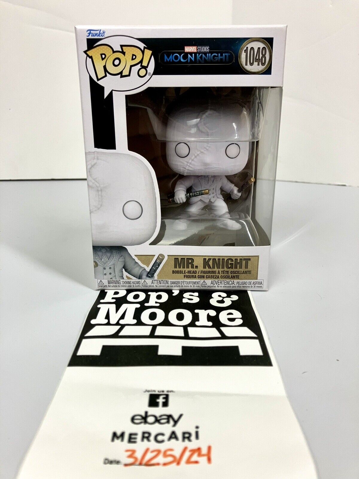 Funko Pop! Marvel Moon Knight: Mr. Knight 1048 Vinyl Figure