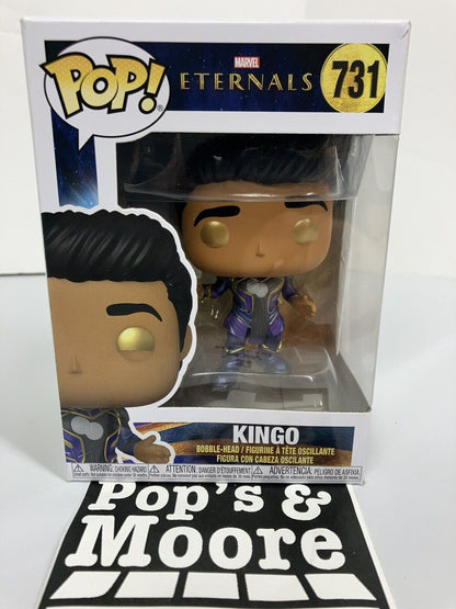 Funko Pop! Marvel Eternals: Kingo 731 Vinyl Figure With Box Damage