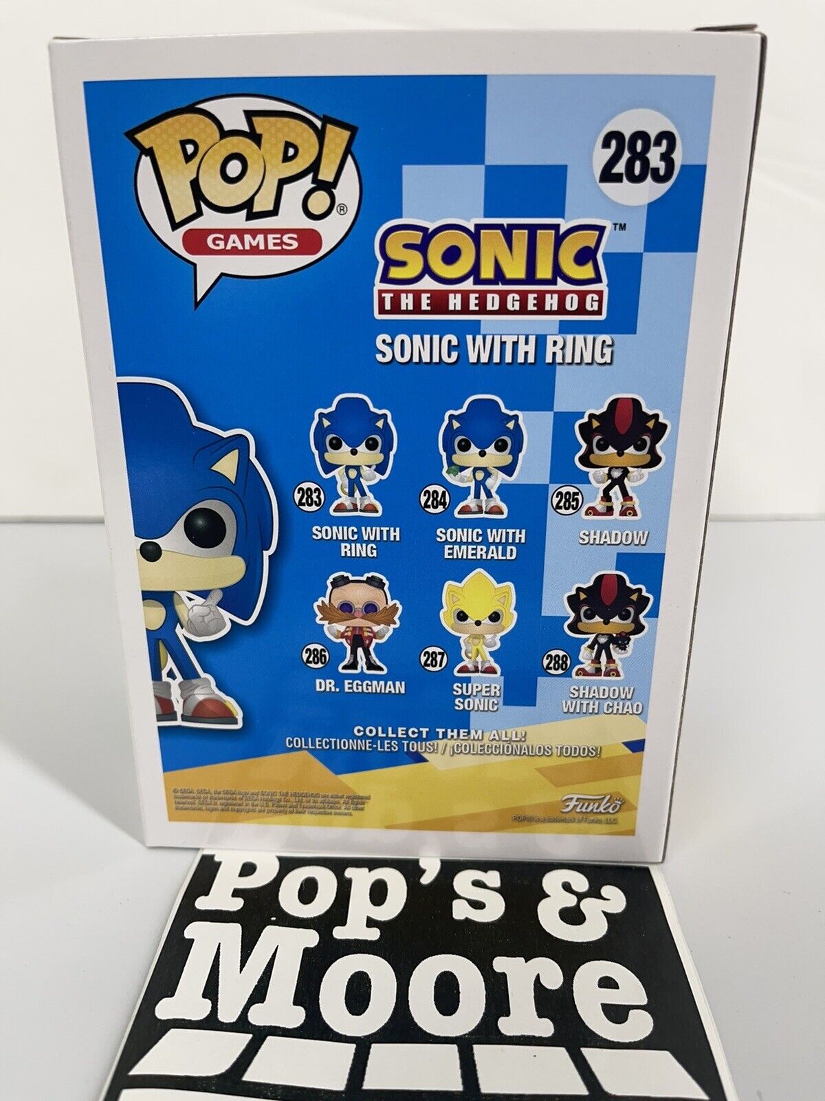 Funko Pop! Sonic The Hedgehog: Sonic With Ring 283 Vinyl Figure Brand New