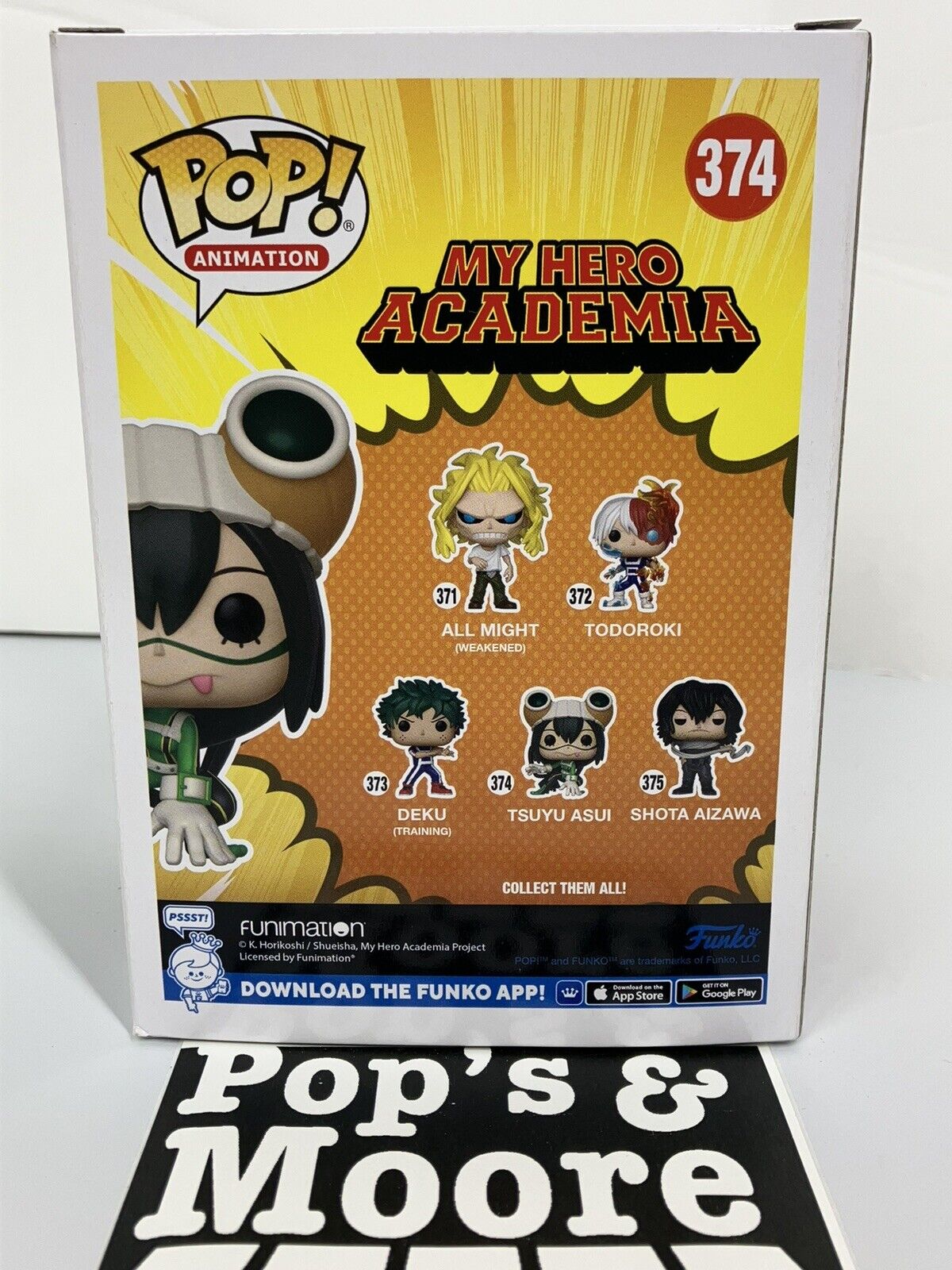 Funko Pop! My Hero Academia: Tsuyu Asui 374 Vaulted Vinyl Figure With Protector