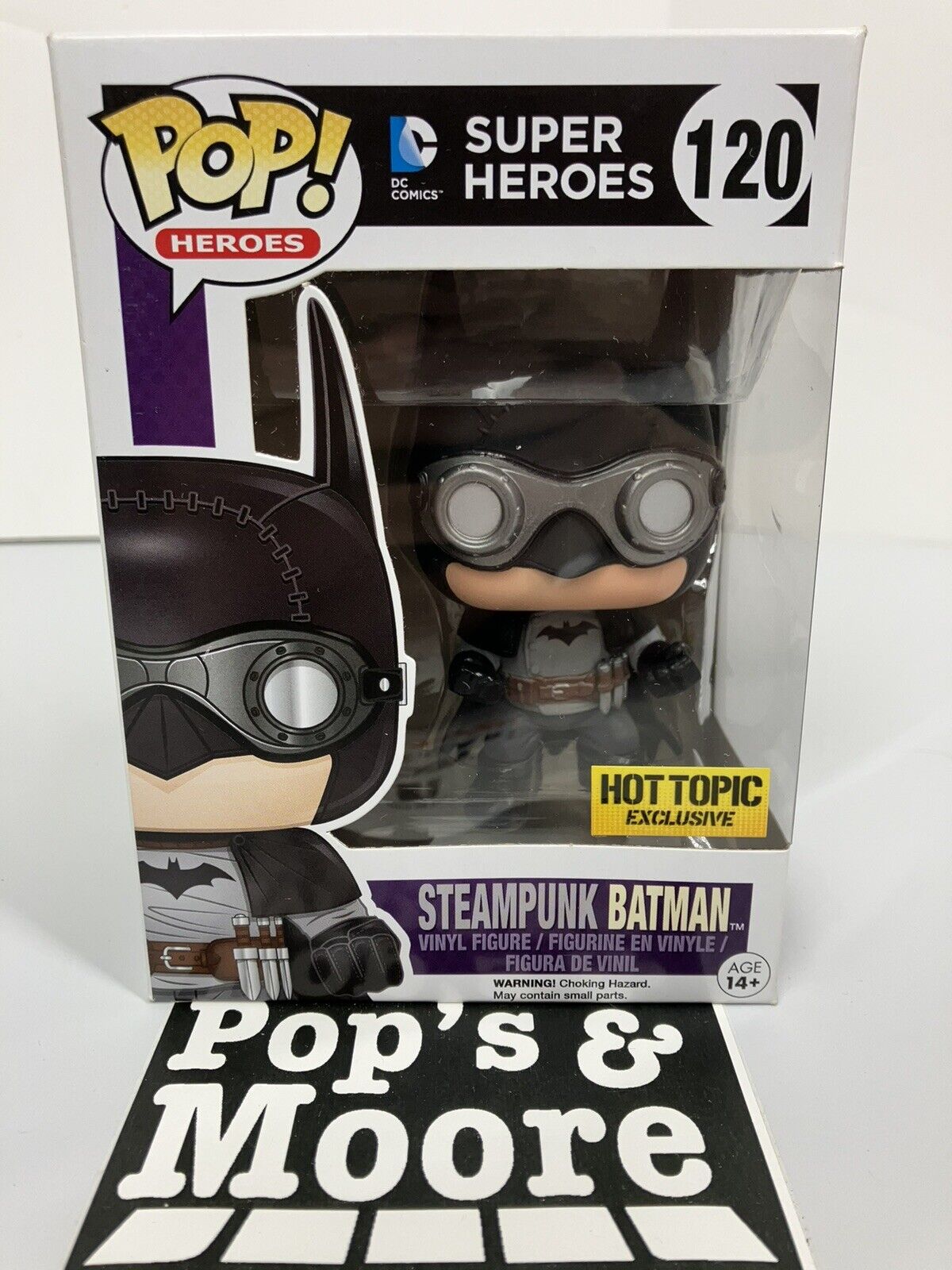 Funko Pop! Super Heros: Steampunk Batman 120 Vaulted Exclusive With Protector