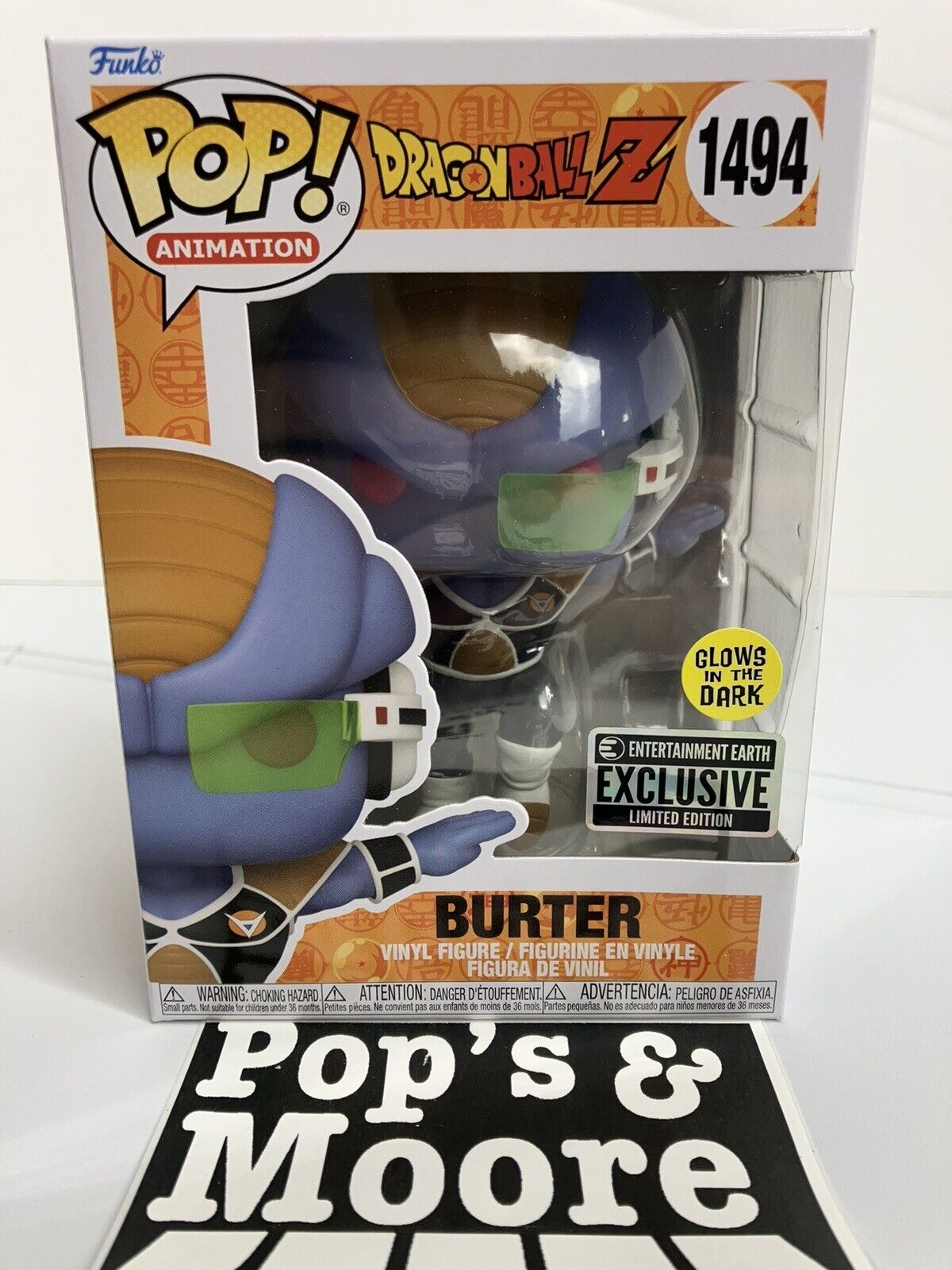 Funko Pop! Dragon Ball Z: Burter 1494 Exclusive Limited Edition Figure Brand New