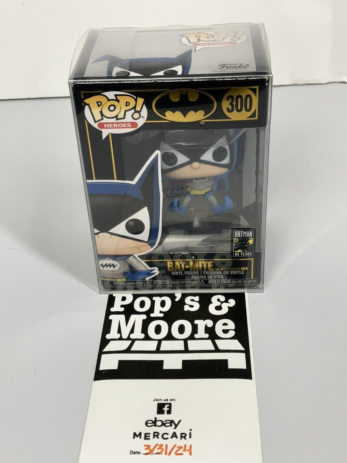 Funko Pop! Batman: Bat Mite 300 Vaulted Vinyl Figure W/Protector And Box Damage