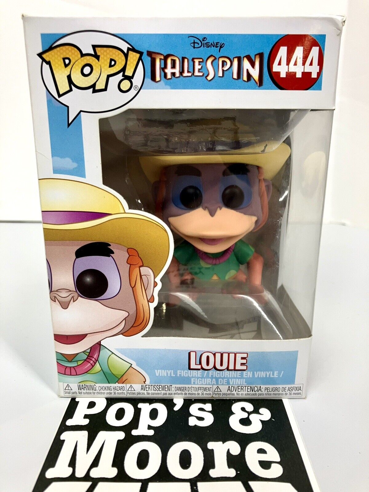 Funko Pop! Disney Talespin: Louie 444 Vaulted Figure W/Protector Damaged Box