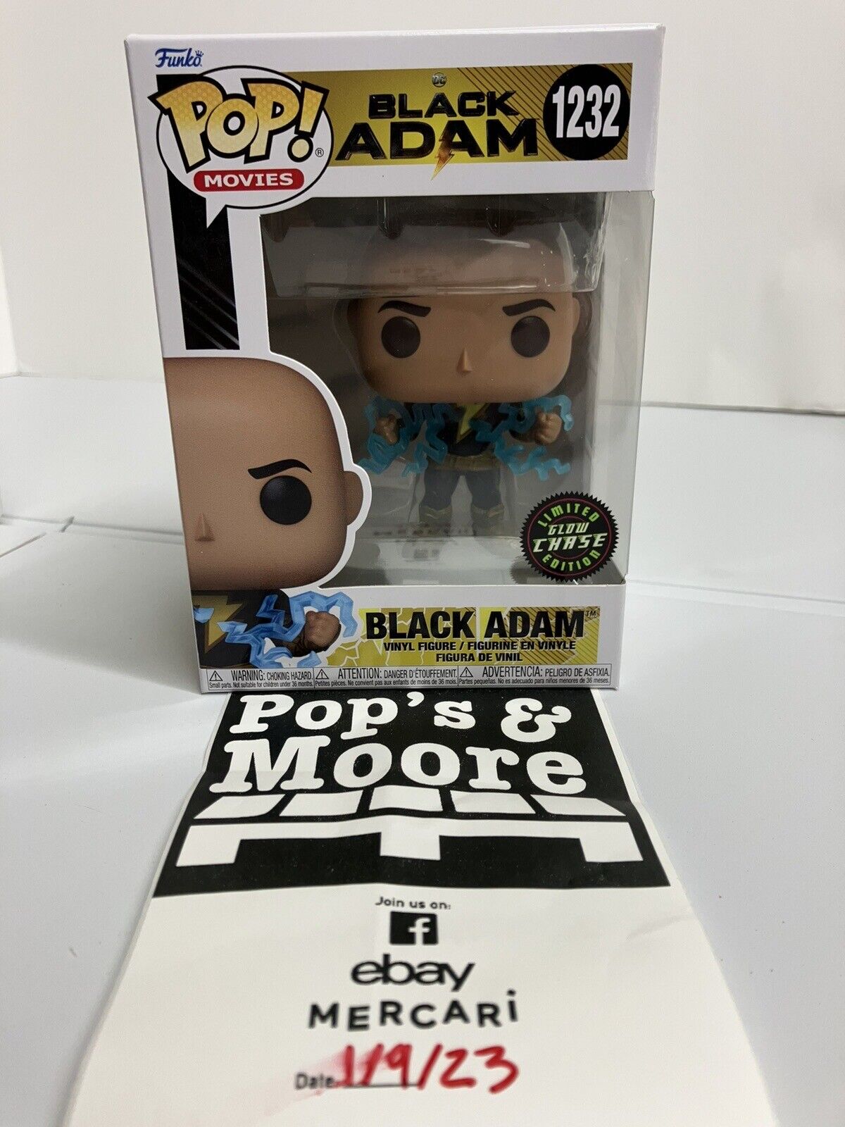 Funko Pop! DC: Black Adam 1232 Glow In The Dark Chase Vinyl Figure W/Protector