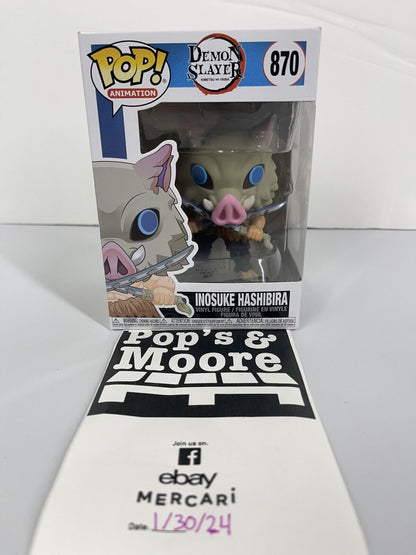 Funko Pop! Demon Slayer: Inosuke Hashibira 870 Vinyl Figure Brand New