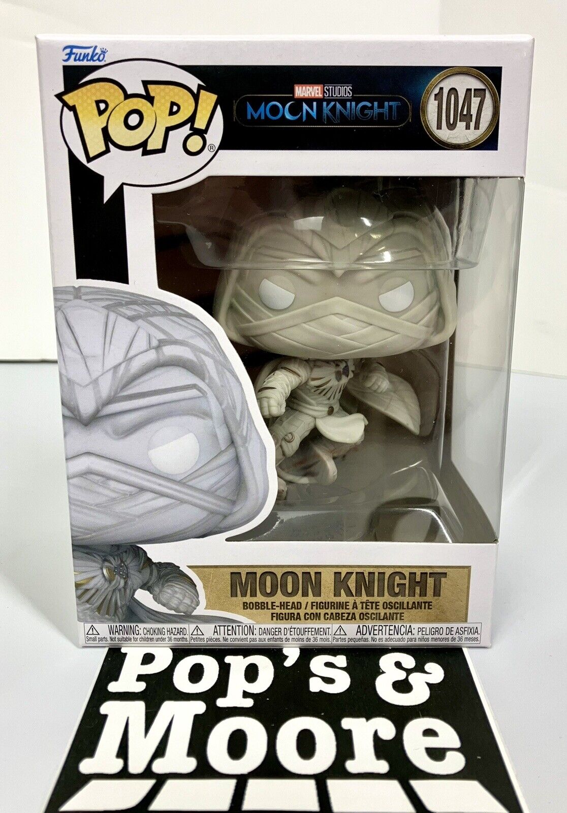 Funko Pop! Moon Knight: Moon Knight 1047 Vinyl Figure With Box Damage