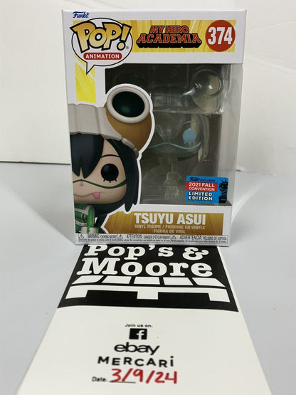 Funko Pop! My Hero Academia: Tsuyu Asui 374 Vaulted Vinyl Figure With Protector