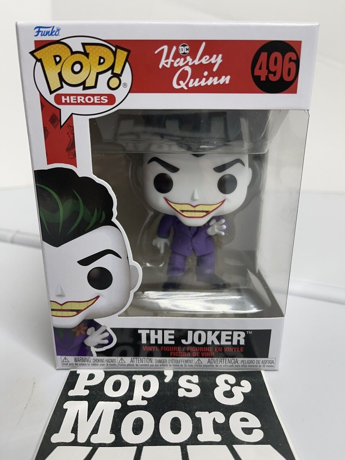 Funko Pop! DC Harley Quinn: The Joker 496 Vinyl Figure Brand New