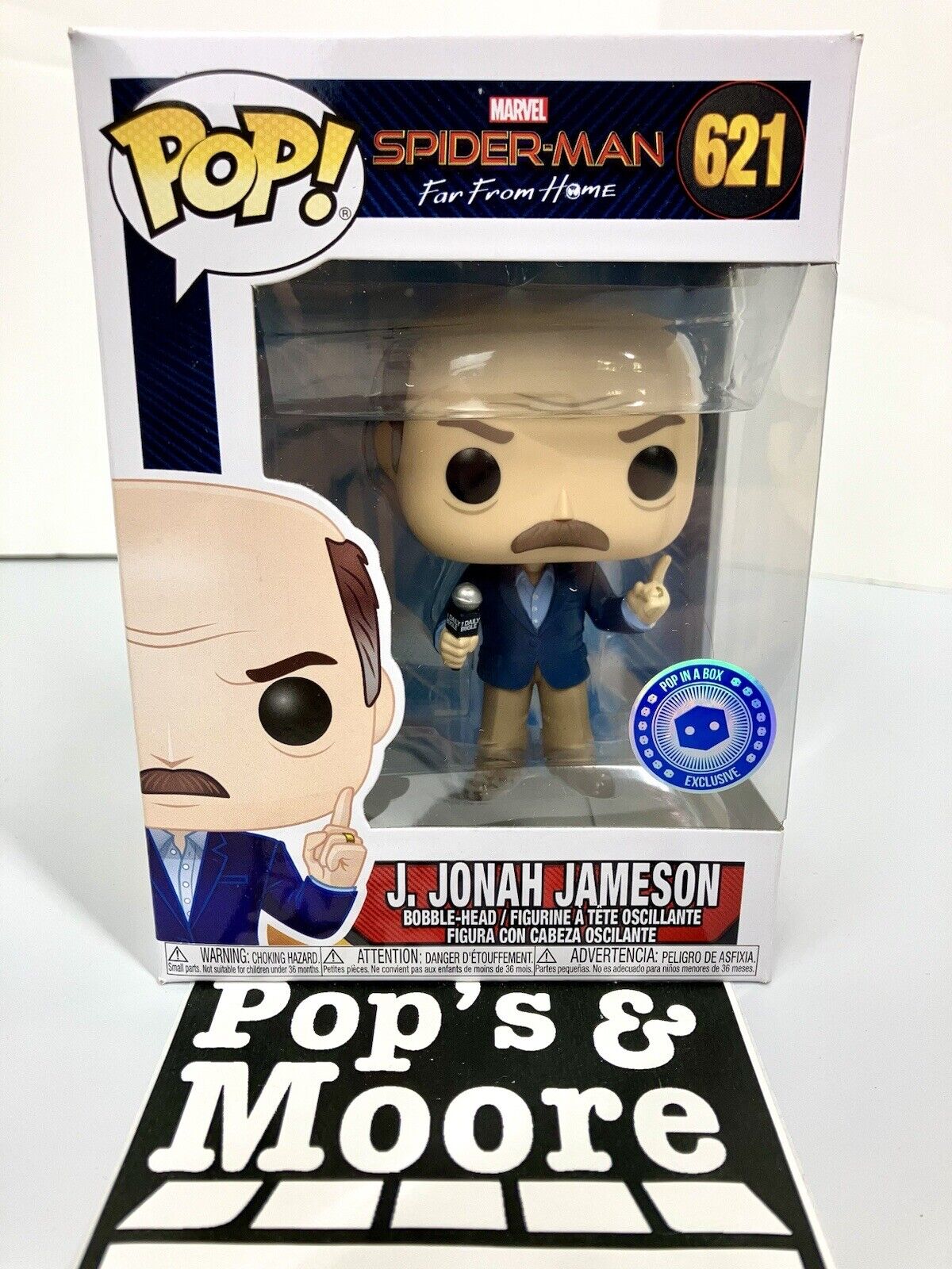 Funko Pop! Spider Man: J. Jonah Jameson 621 Vaulted Exclusive Figure W/Protector