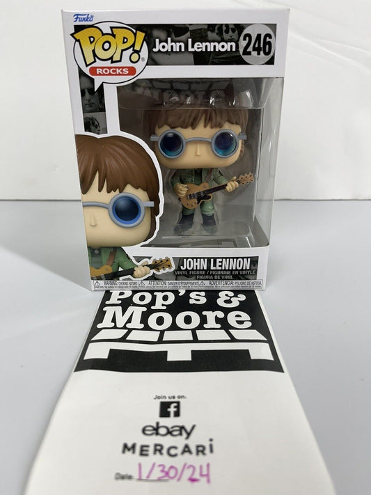 Funko Pop! John Lennon With Military Jacket 246 Vinyl Figure Brand New