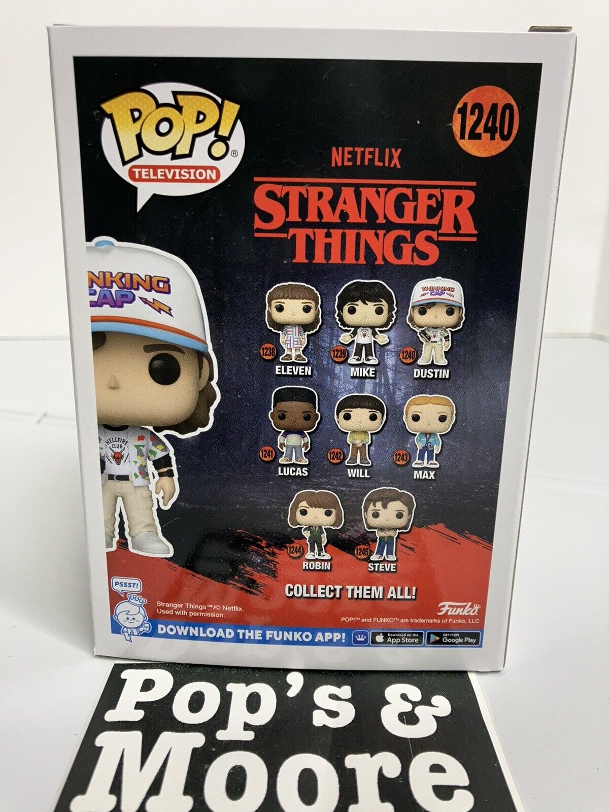 Funko Pop! Stranger Things: Dustin #1240 Vinyl Figure Brand New