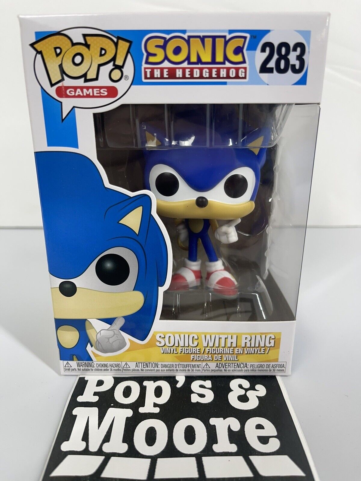 Funko Pop! Sonic The Hedgehog: Sonic With Ring 283 Vinyl Figure Brand New