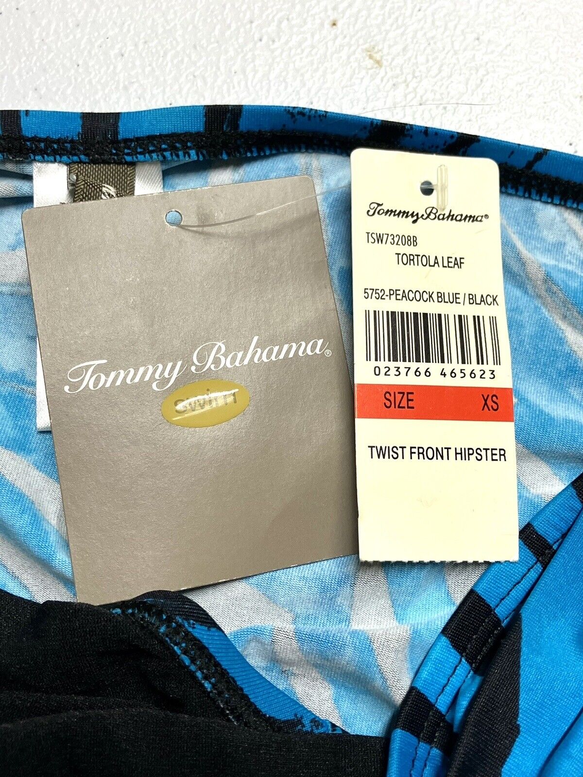 Tommy Bahama Women’s Blue and Black Swimwear Bottom Size XS NWT