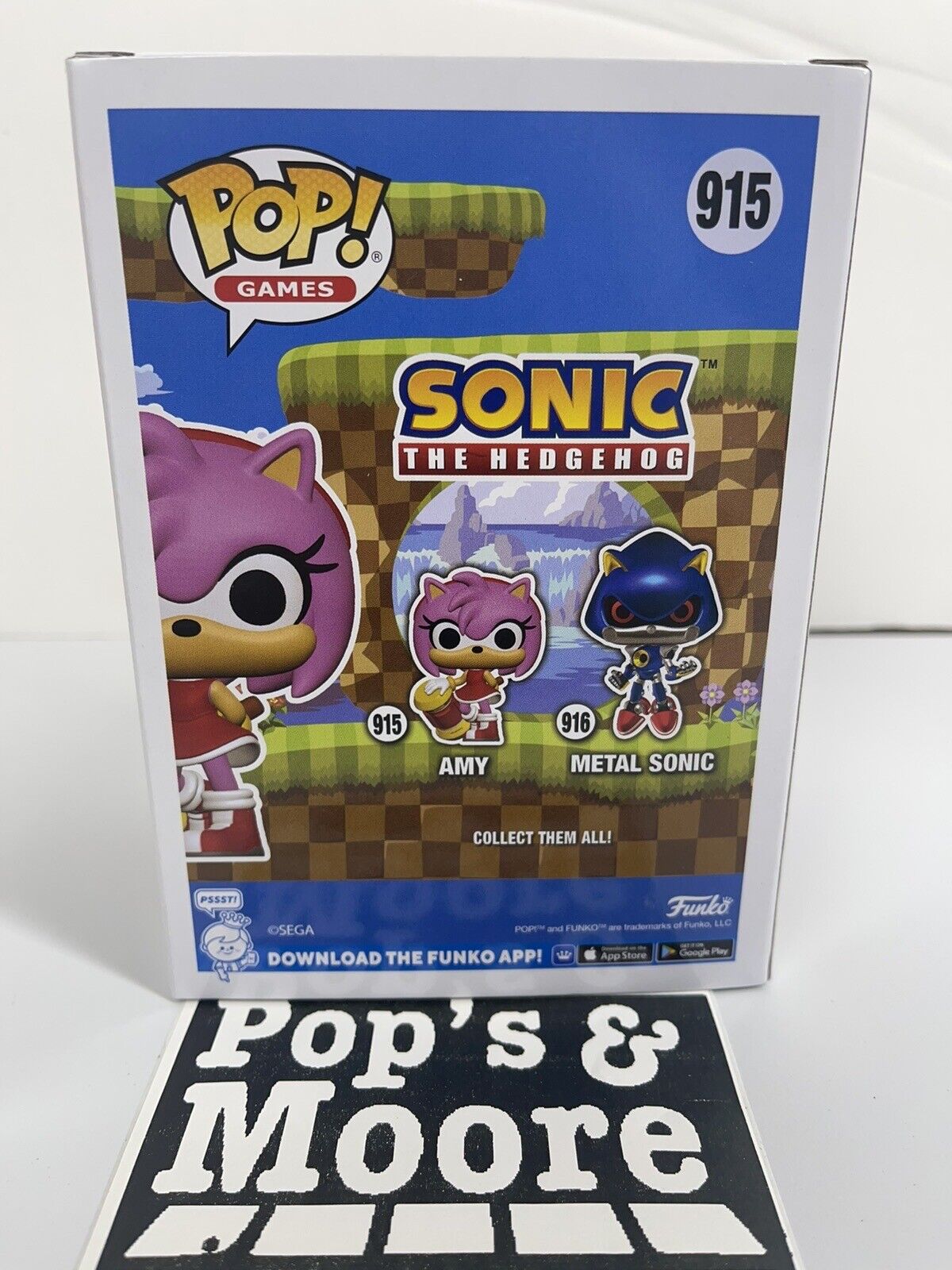 Funko Pop! Sonic The Hedgehog: Amy 915 Vinyl Figure Brand New