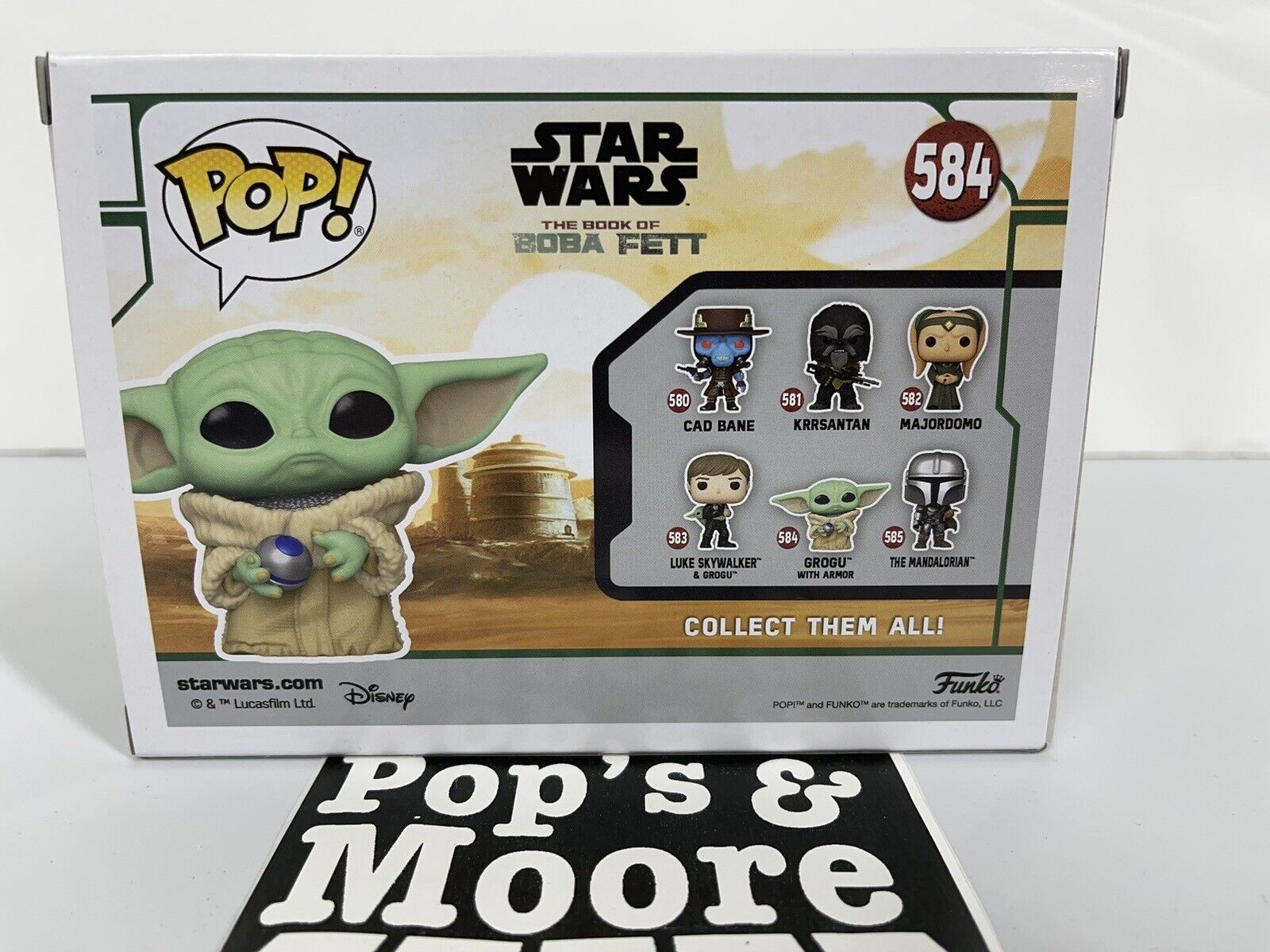 Funko Pop! Star Wars: Grogu With Armor 584 Vinyl Figure Brand New 