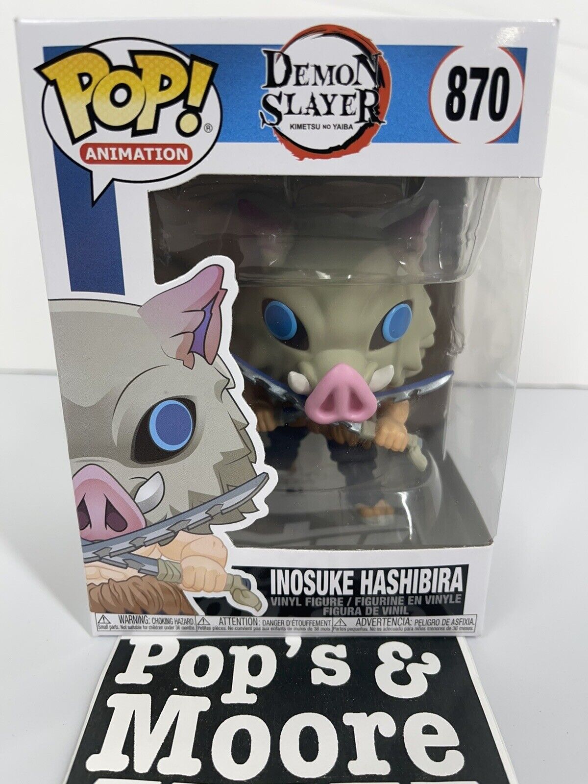 Funko Pop! Demon Slayer: Inosuke Hashibira 870 Vinyl Figure Brand New