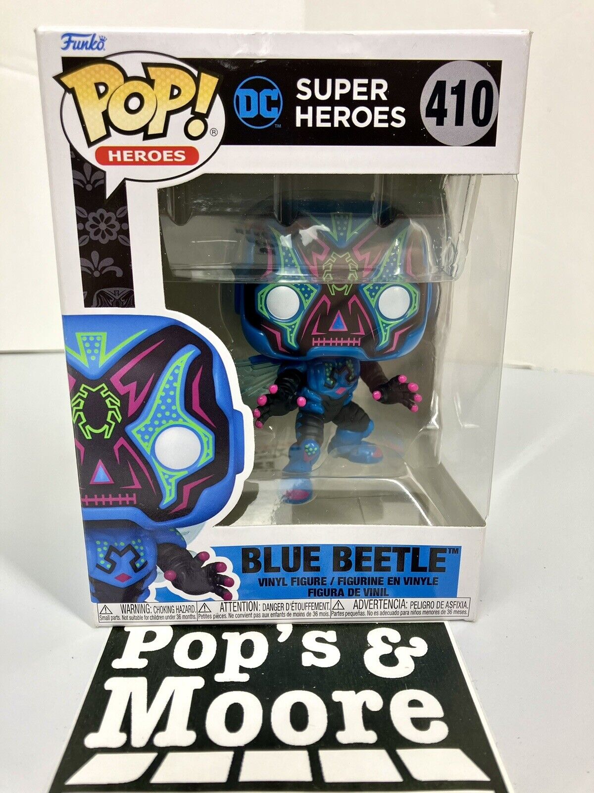 Funko Pop! DC Super Heros: Blue Beetle 410 Vinyl Figure