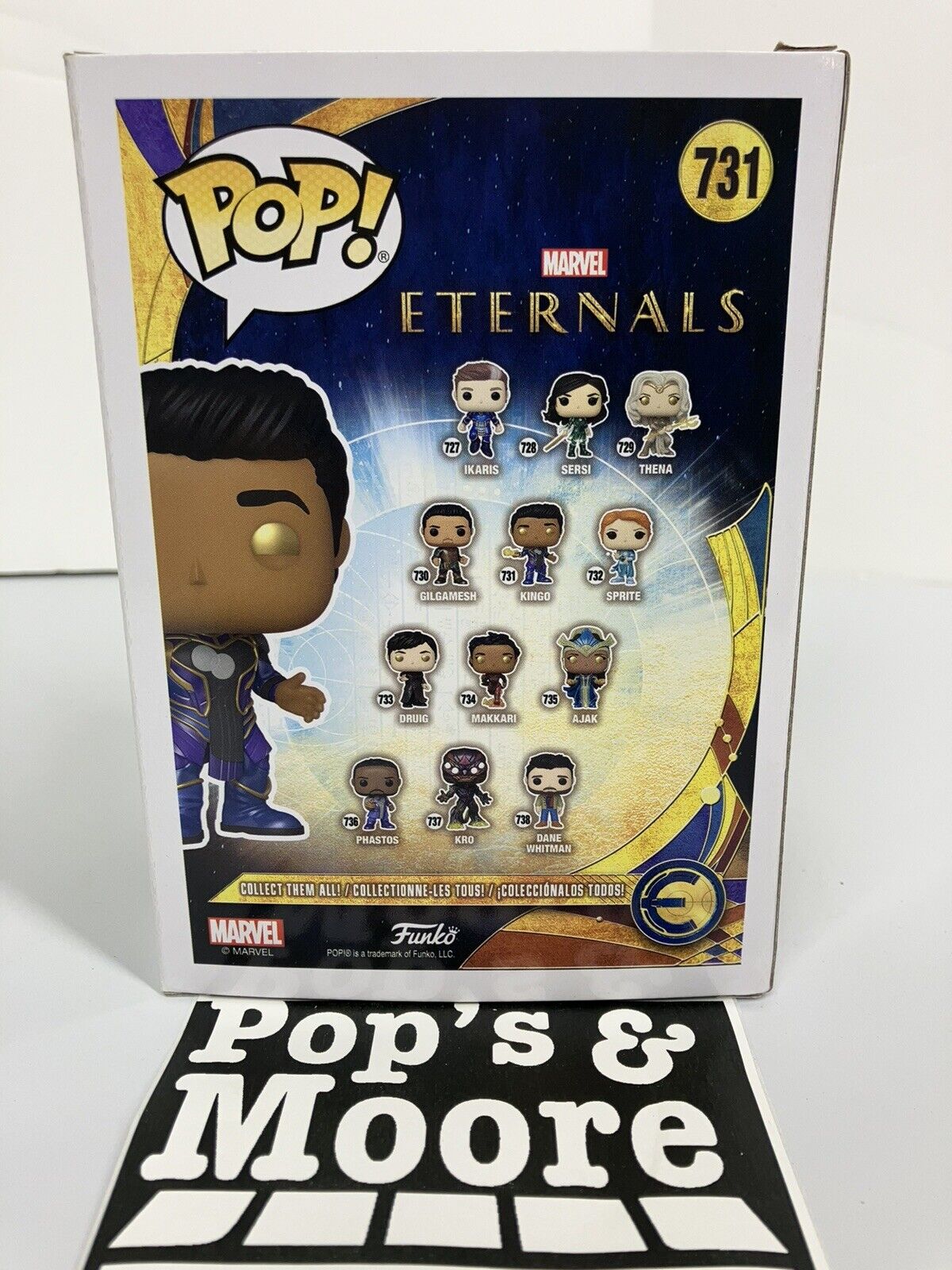 Funko Pop! Marvel Eternals: Kingo 731 Vinyl Figure With Box Damage