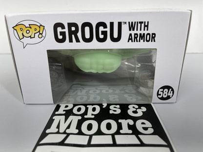 Funko Pop! Star Wars: Grogu With Armor 584 Vinyl Figure Brand New 