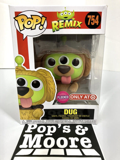 Funko Pop! Remix: Dug 754 Vaulted Exclusive Vinyl Figure Box Damage W/Protector