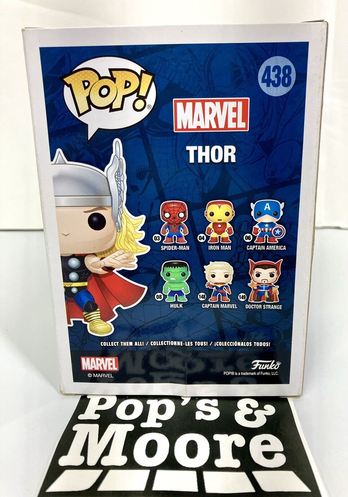 Funko Pop! Marvel: Thor 438 Exclusive Vaulted Figure W/Box damaged & Protector 