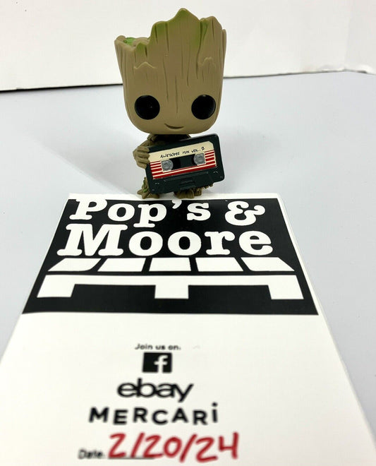 Funko Pop! Baby Groot With Mix Tape 260 Collectors Corps Loose Vaulted Figure