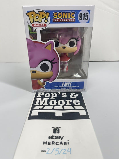 Funko Pop! Sonic The Hedgehog: Amy 915 Vinyl Figure Brand New