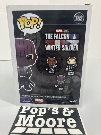 Funko Pop! The Falcon And The Winter Soldier: Baron Zemo 702 Figure W/Box Damage