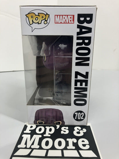 Funko Pop! The Falcon And The Winter Soldier: Baron Zemo 702 Figure W/Box Damage