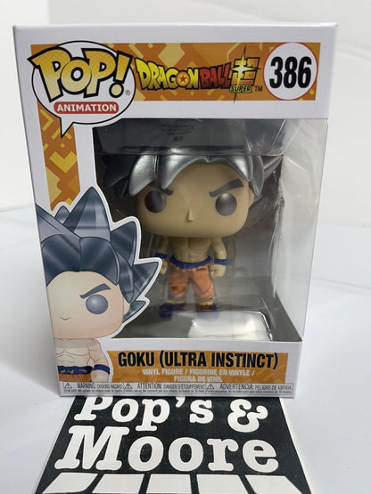 Funko Pop! Dragon Ball Super: Goku Ultra Instinct 386 Vinyl Figure Brand New 