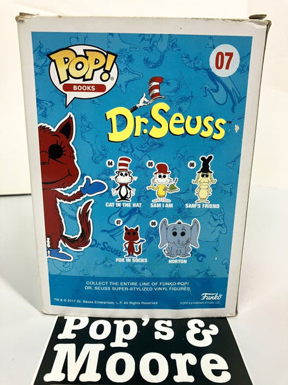 Funko Pop! Dr Seuss: Fox In Socks 07 Vaulted Vinyl Figure With Protector Damaged