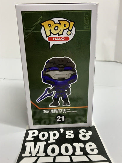 Funko pop! Halo: Spartan Mark V 21 Chase Vinyl Figure With Protector Vaulted