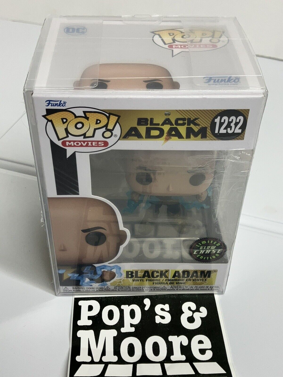 Funko Pop! DC: Black Adam 1232 Glow In The Dark Chase Vinyl Figure W/Protector