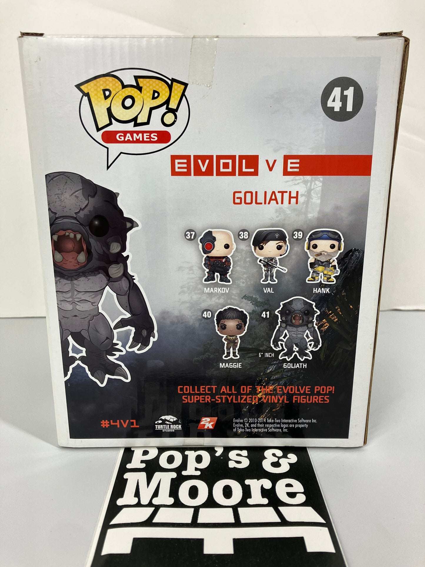 Funko Pop! Evolve: Goliath 41 Deluxe Exclusive Vaulted Vinyl Figure With Damages