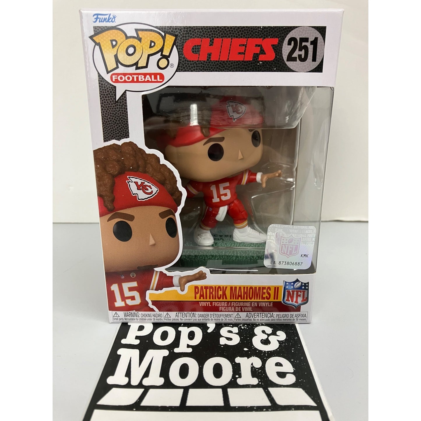 Funko Pop Football! Cheifs: Patrick Mahomes II 251 Vinyl Figure Brand New