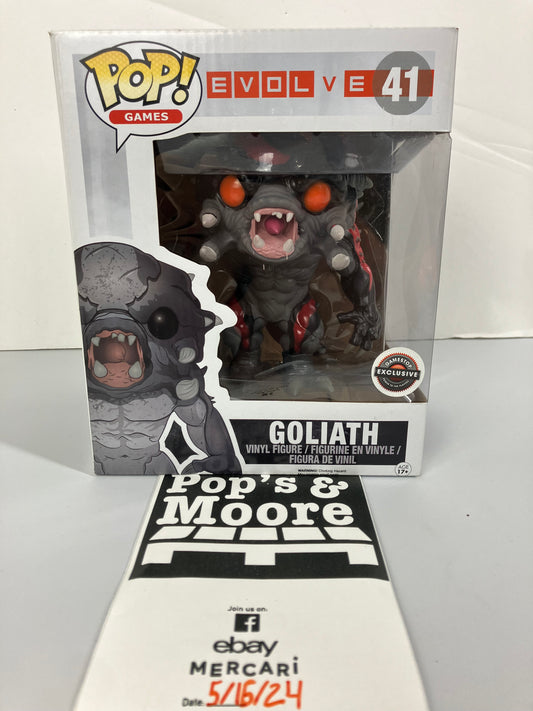 Funko Pop! Evolve: Goliath 41 Deluxe Exclusive Vaulted Vinyl Figure With Damages