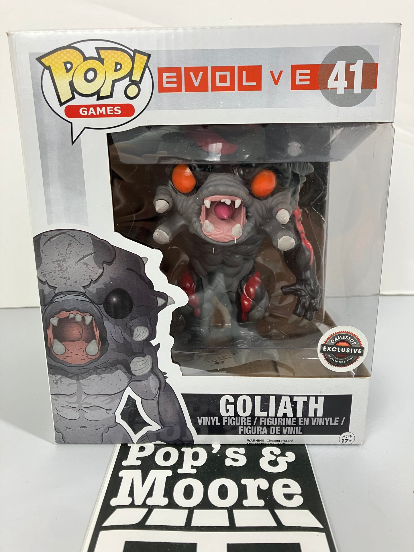 Funko Pop! Evolve: Goliath 41 Deluxe Exclusive Vaulted Vinyl Figure With Damages