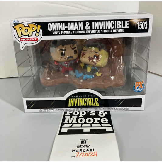 Funko Pop! Invincible: Omni-Man & Invincible 1503 PX Exclusive Vinyl Figure Brand New