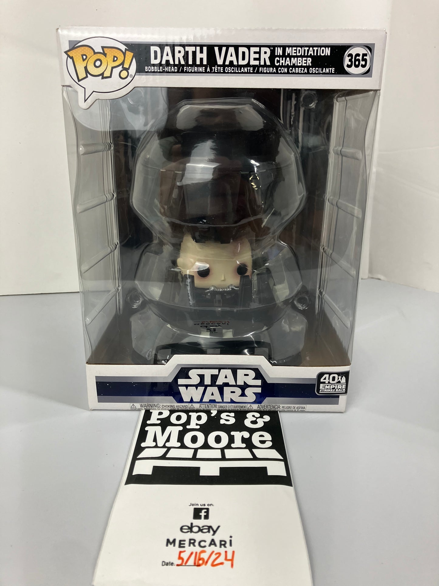 Funko Pop! Star Wars! Darth Vader in Meditation Chamber Deluxe Vinyl Figure