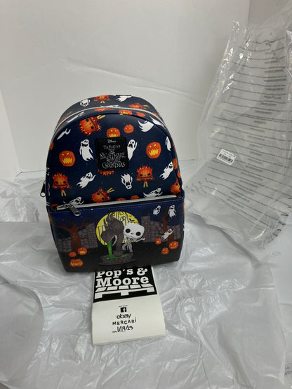 This is Halloween All Over Print Pop! Mini Backpack: The Nightmare Before Christmas Brand New