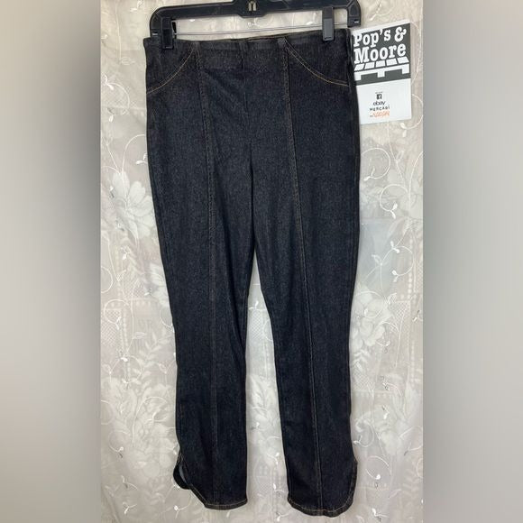 One World Women's Jeans Size S Black Denim Pre-owned