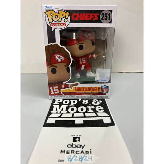 Funko Pop Football! Cheifs: Patrick Mahomes II 251 Vinyl Figure Brand New