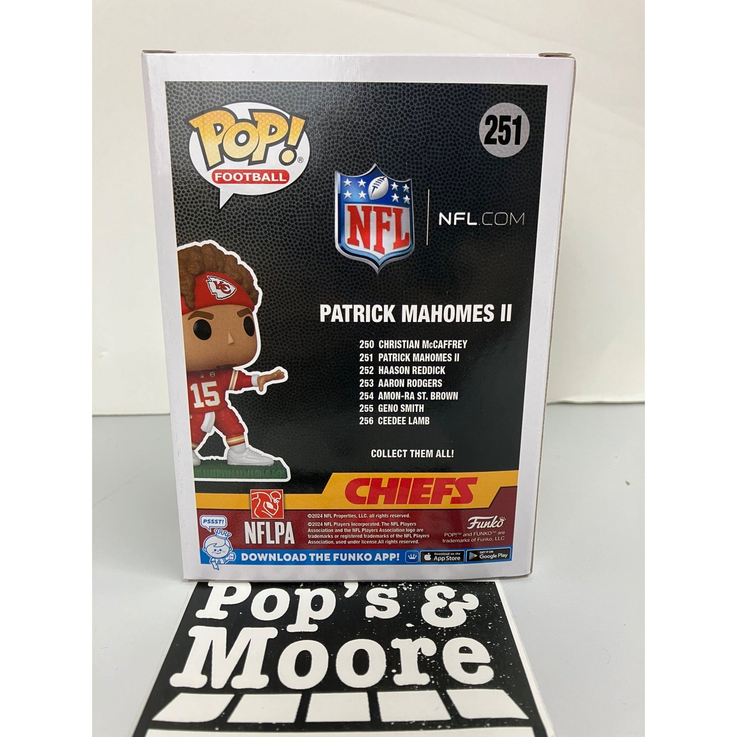 Funko Pop Football! Cheifs: Patrick Mahomes II 251 Vinyl Figure Brand New