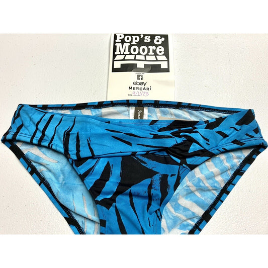 Tommy Bahama Women’s Swim Bottoms Size XS Blue Tiger Print NWT