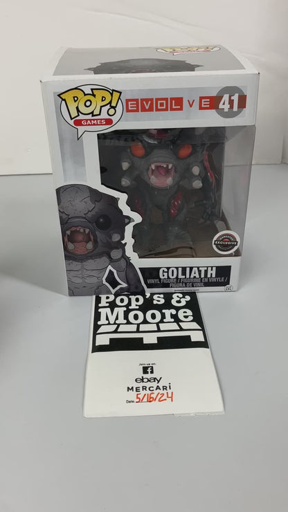 Funko Pop! Evolve: Goliath 41 Deluxe Exclusive Vaulted Vinyl Figure With Damages